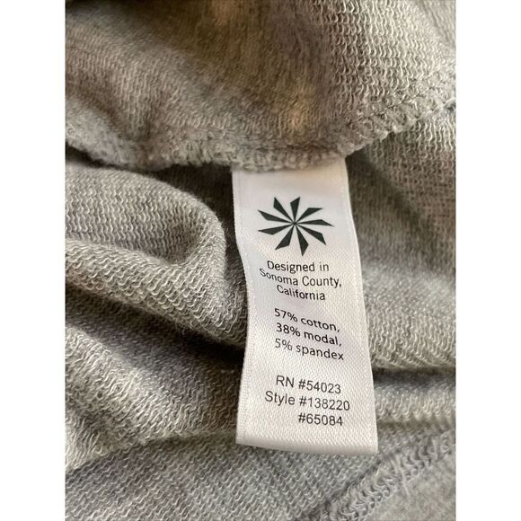 Athleta‎ Idyllwild Long Sleeve Crewneck Sweatshirt Top Boxy 138220 Large Gray - Picture 7 of 8
